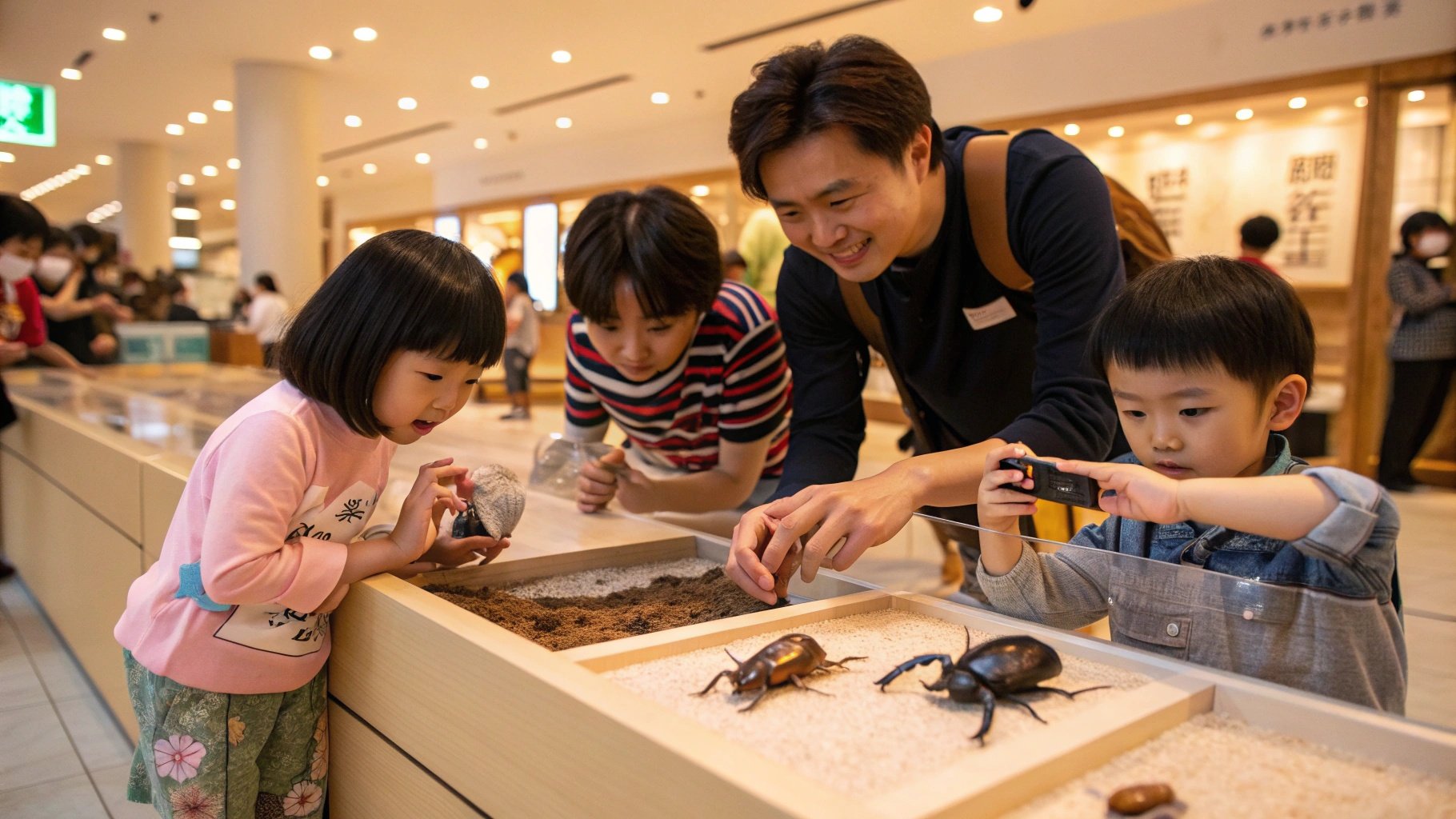 福島県の商業施設で開催される体験型いきものイベントのイメージ
