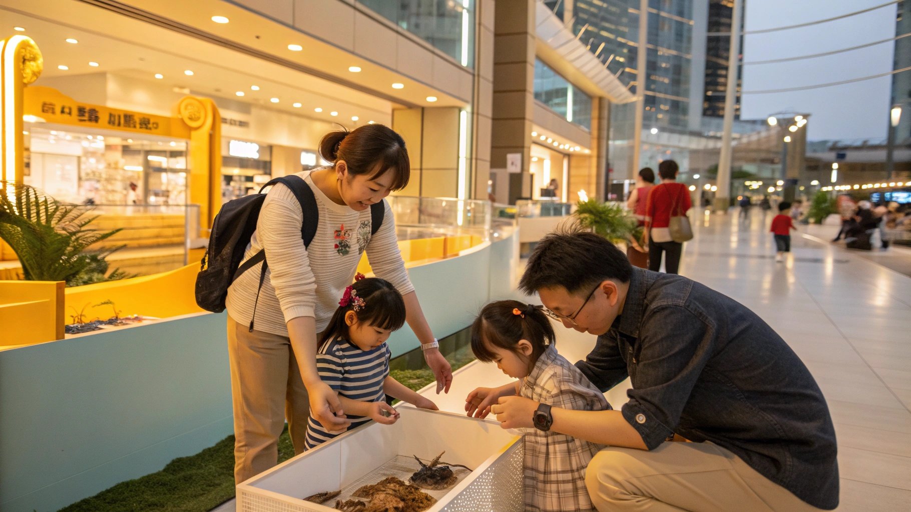兵庫県の商業施設で開催される体験型いきものイベントのイメージ