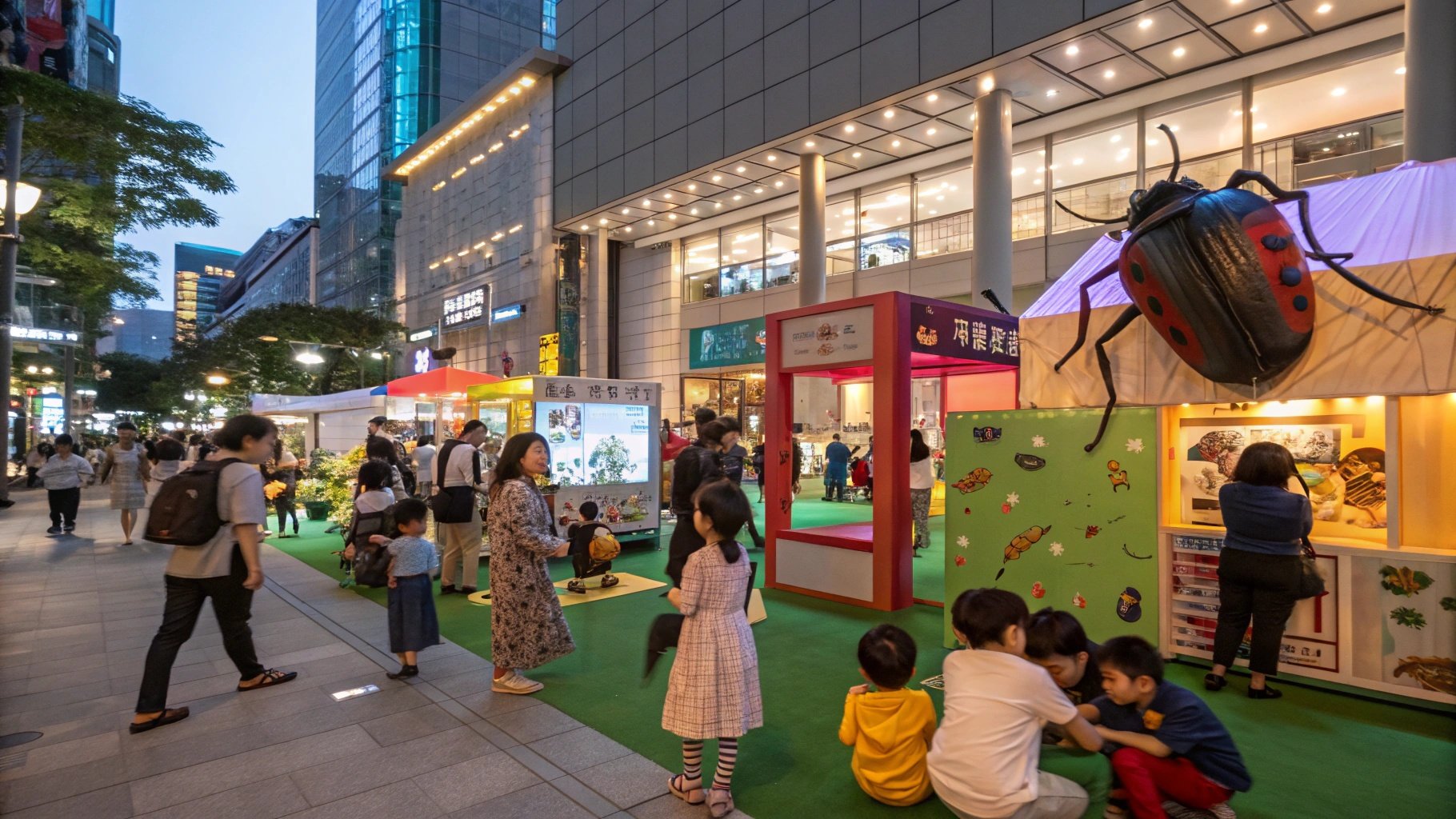 大阪府の商業施設で開催される体験型いきものイベントのイメージ